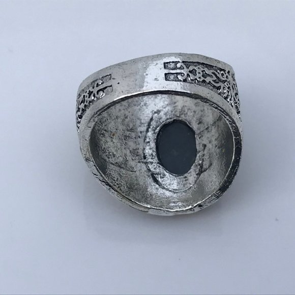 Men Ring Silver/Gold Tone Fashion Rings Unisex - Picture 7 of 8